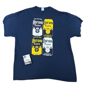 Corona t-shirt + poker cards